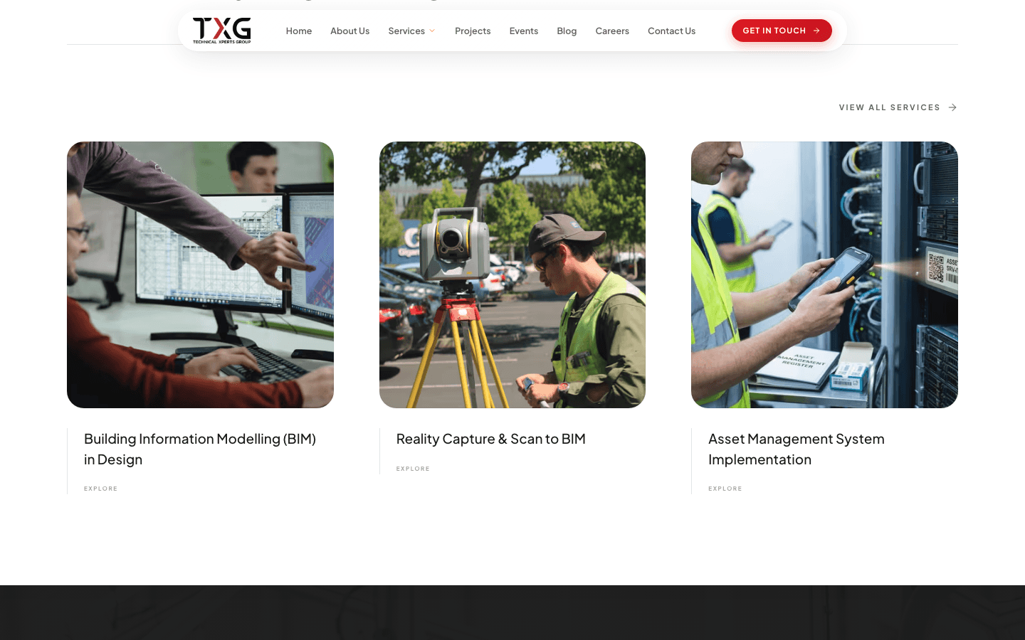 TXG services section